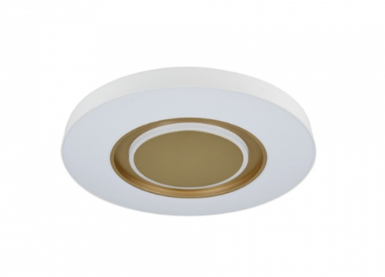 Plafon Led Devon Dourado/Branco Redondo - Hevvy Iluminação Plafon Led Devon Dourado/Branco Redondo - Hevvy Iluminação