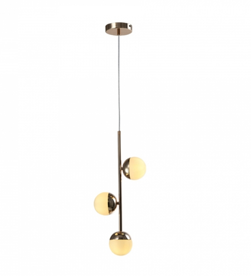 Pendente Kepner 3 Lampadas Gold - Hevvy Pendente Kepner 3 Lampadas Gold - Hevvy