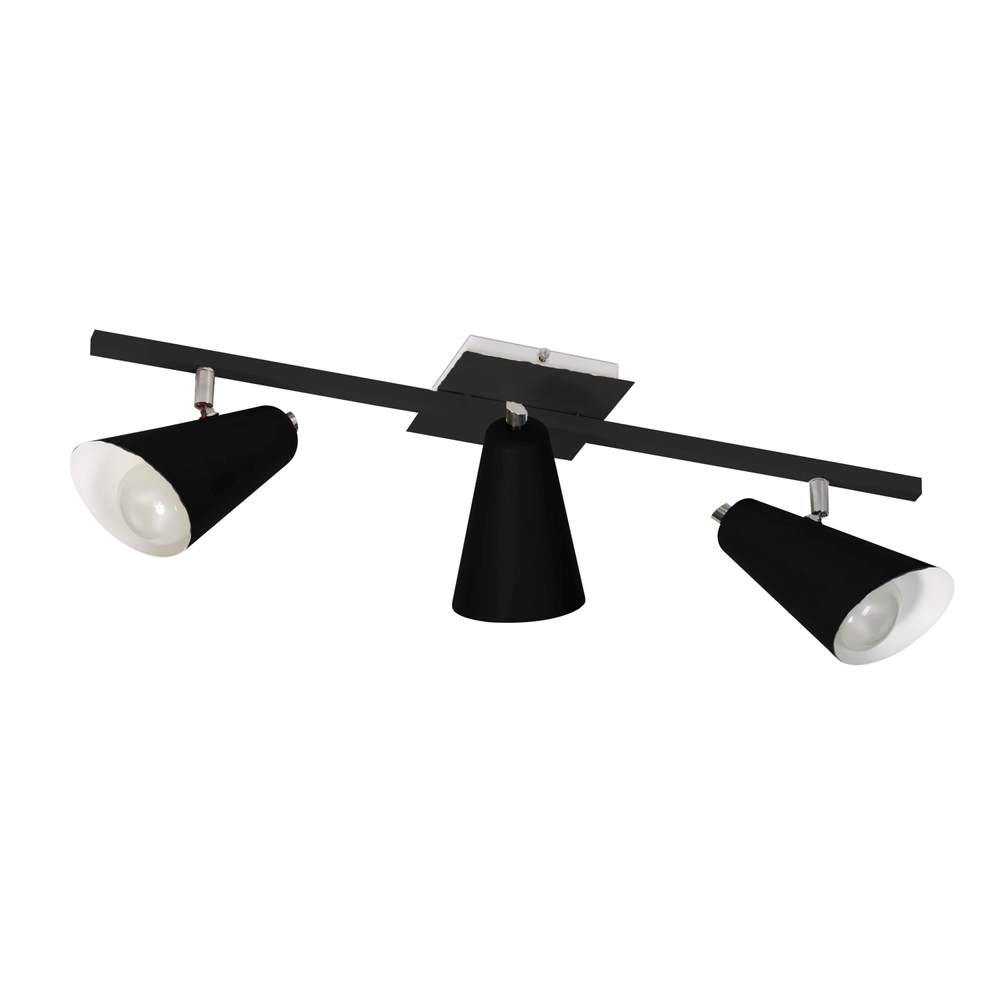 Spot Direcionável PT03 Moderno 20x12x60cm1 Un Preto Spot Direcionável PT03 Moderno 20x12x60cm1 Un Preto