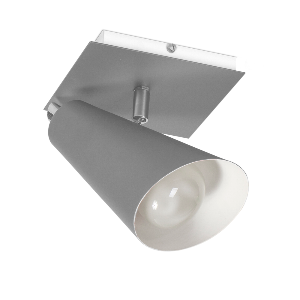 Spot Direcionável PT01 Moderno 17,5x15x15cm1 Un Prata Spot Direcionável PT01 Moderno 17,5x15x15cm1 Un Prata