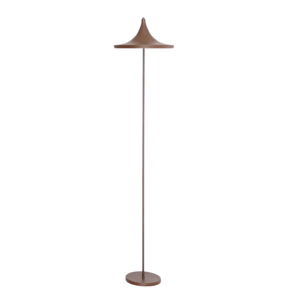 Luminária de Piso Chão Fixa Tomiko Marrom Cortem Luminária de Piso Chão Fixa Tomiko Marrom Cortem