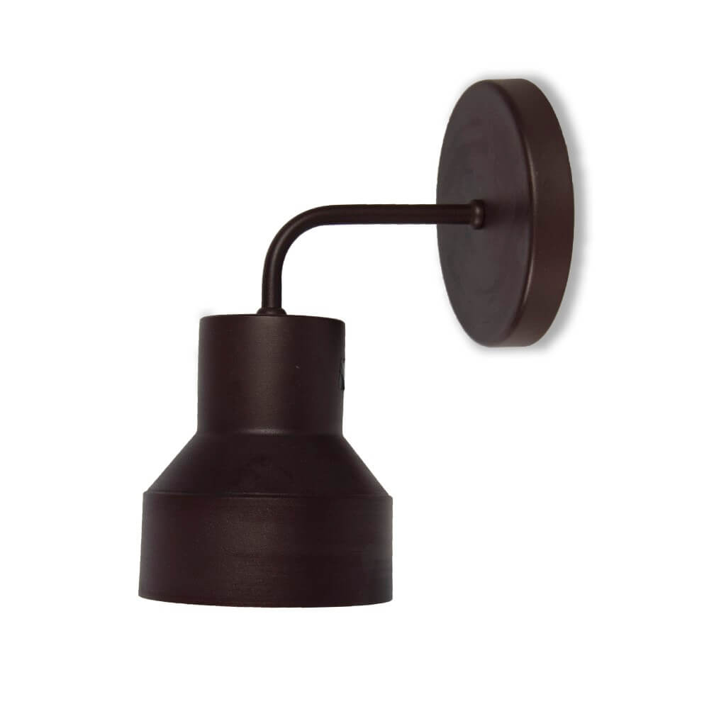 Luminária de Parede Arandela Fixa Elizabeth Marrom Cortem Luminária de Parede Arandela Fixa Elizabeth Marrom Cortem