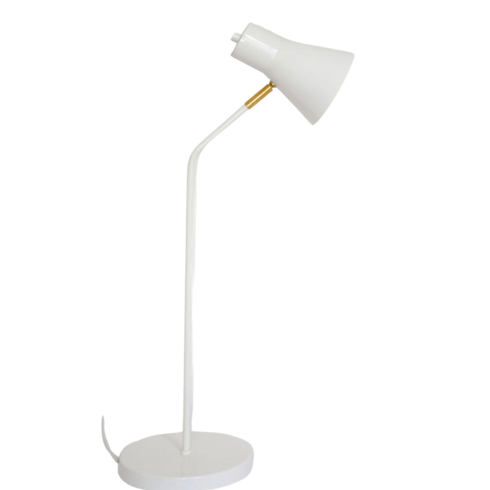 Luminária de Mesa Abajur Simpson Branca Luminária de Mesa Abajur Simpson Branca