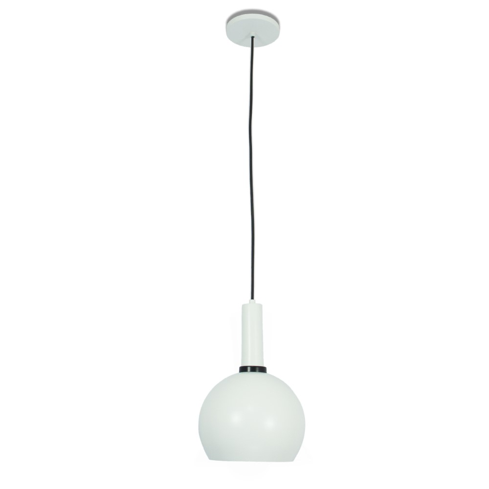 Luminária de Teto Pendente Nísia Esfera 20 Branco Luminária de Teto Pendente Nísia Esfera 20 Branco