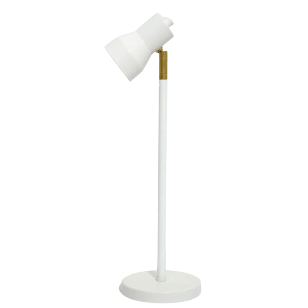 Luminária de Mesa Abajur Robbie Branca Luminária de Mesa Abajur Robbie Branca