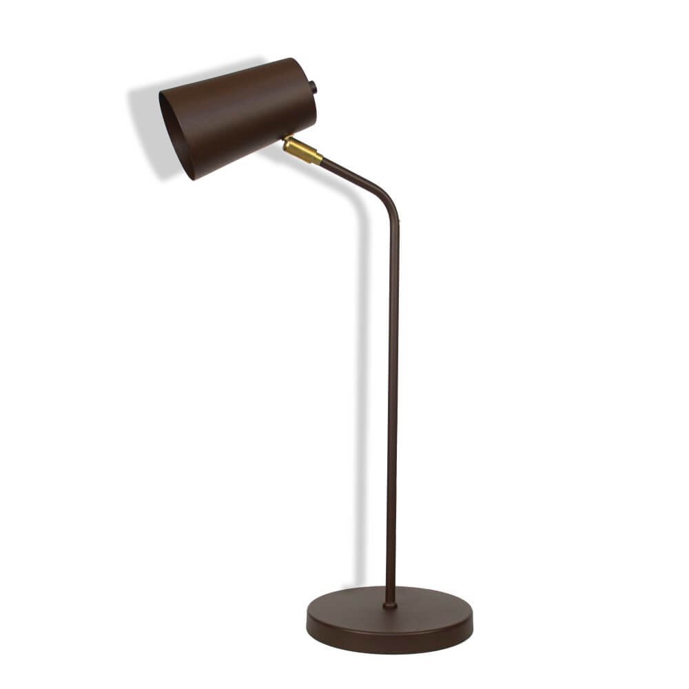 Luminária de Mesa Abajur Clara Marrom Cortem Luminária de Mesa Abajur Clara Marrom Cortem