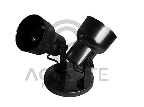 Spot Lumina Preto 2L Aluminio - Nacional Iluminação Spot Lumina Preto 2L Aluminio - Nacional Iluminação