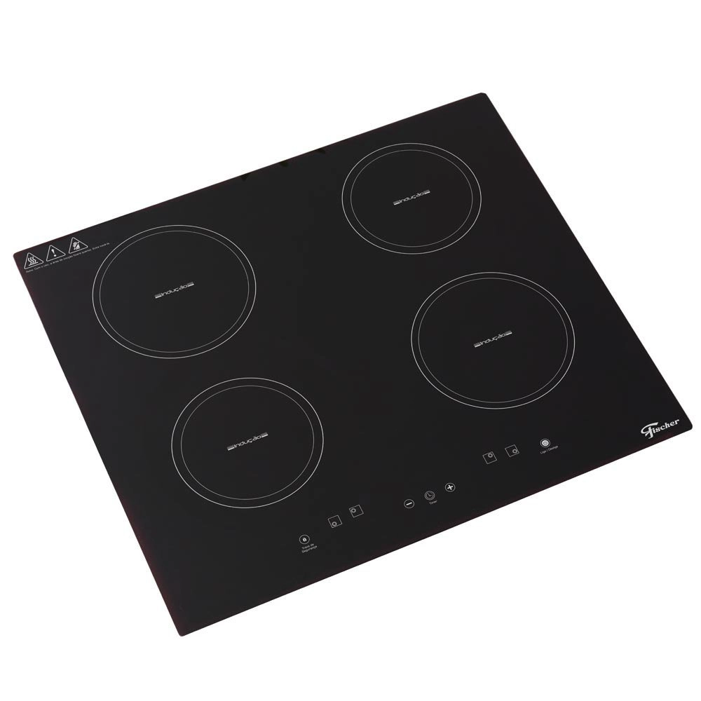 Cooktop Vitrocerâmico Por Indução Fischer 4 Queimadores Touch 220v Cooktop Vitrocerâmico Por Indução Fischer 4 Queimadores Touch 220v