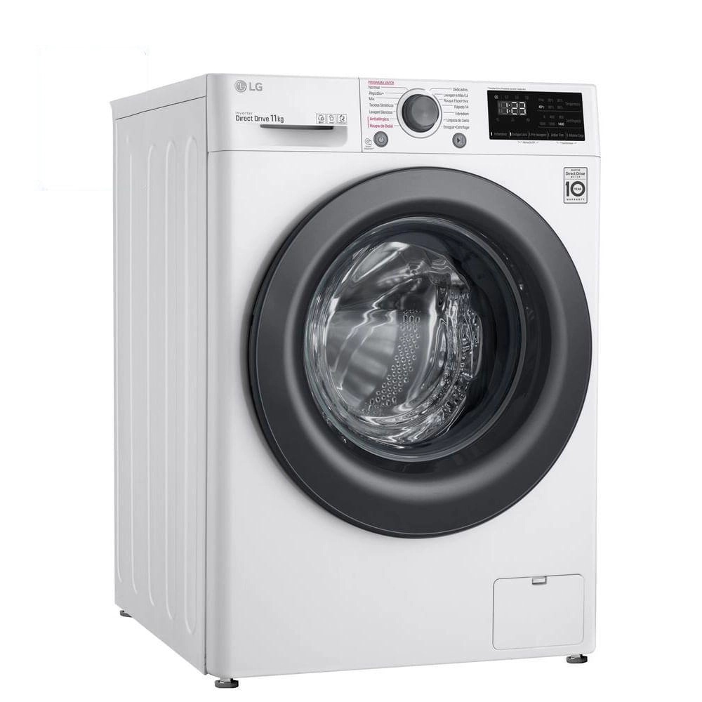 Lavadora Smart LG FV3011WG4 VC5 Com Inteligência Artificial AIDD 11kg Branco Lavadora Smart LG FV3011WG4 VC5 Com Inteligência Artificial AIDD 11kg Branco