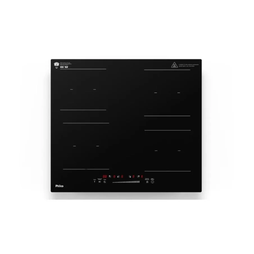 Cooktop De Indução Philco PCTQ1 Função Turbo 220v Cooktop De Indução Philco PCTQ1 Função Turbo 220v