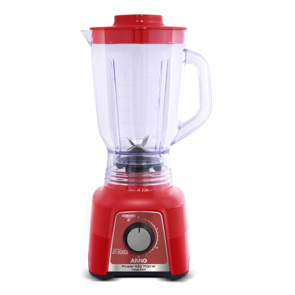 Liquidificador Arno Power Mix Limpa Fácil 700W Vermelho LQ34 Liquidificador Arno Power Mix Limpa Fácil 700W Vermelho LQ34