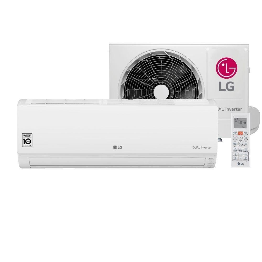 Ar-Condicionado LG DUAL Inverter Compact +AI 9.000 BTU Frio 220V - S3-Q09AAQAL Ar-Condicionado LG DUAL Inverter Compact +AI 9.000 BTU Frio 220V - S3-Q09AAQAL