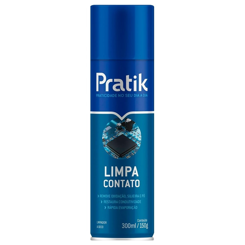 Limpa Contato Pratik Spray 300ml Limpa Contato Pratik Spray 300ml