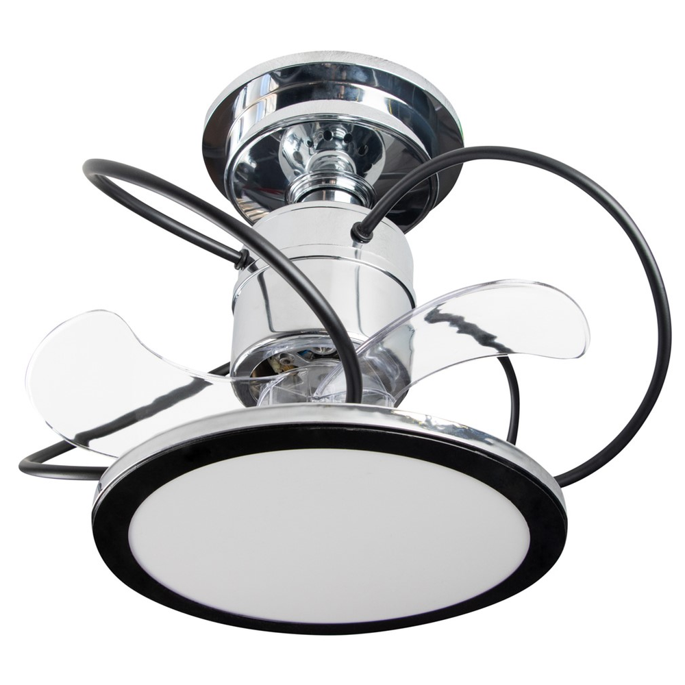 Ventilador de Teto Treviso Cromado Confort LED Bivolt Ventilador de Teto Treviso Cromado Confort LED Bivolt