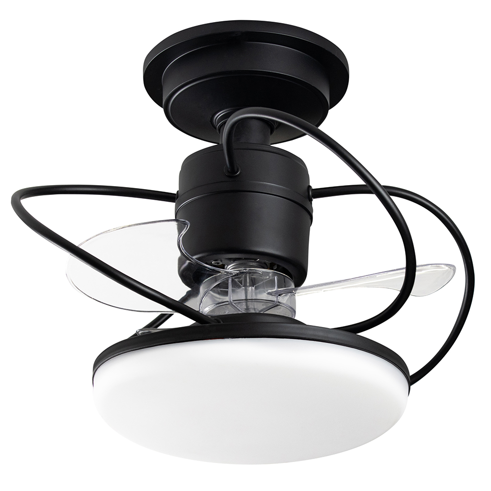 Ventilador de Teto Treviso Preto Fosco Elegance LED Bivolt Ventilador de Teto Treviso Preto Fosco Elegance LED Bivolt