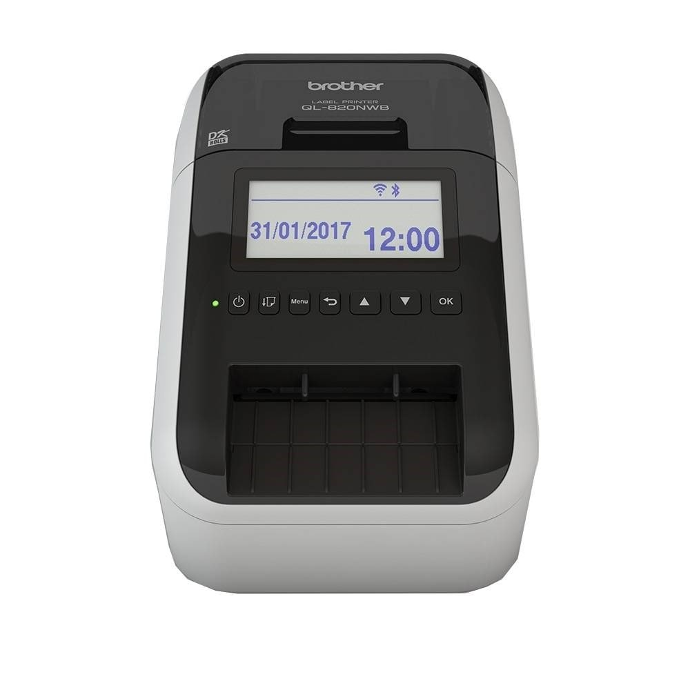 Impressora Térmica Brother QL820NWB, Preto/Vermelho, Wi-Fi, USB, Bluetooth, Preto, Bivolt