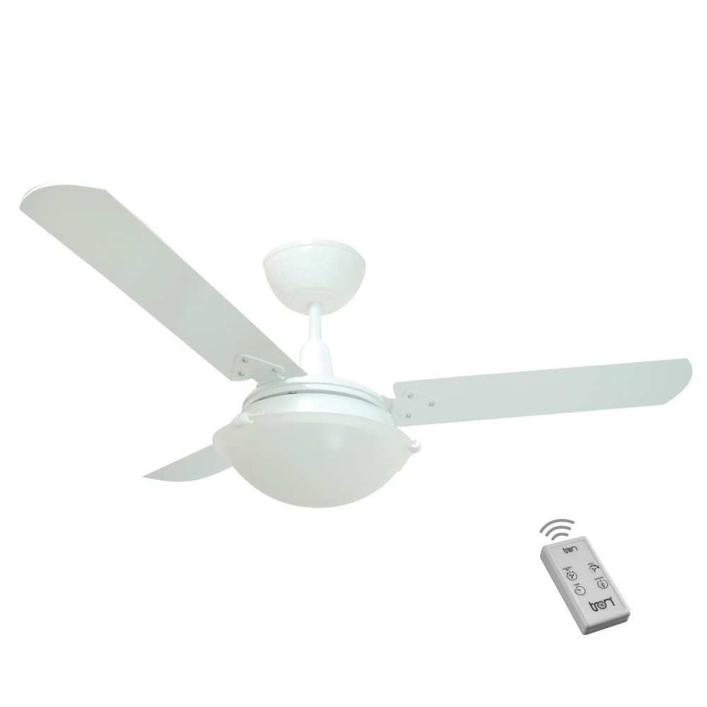 Ventilador Unions Branco 110V 3 Pás Branca e Controle Ventilador Unions Branco 110V 3 Pás Branca e Controle
