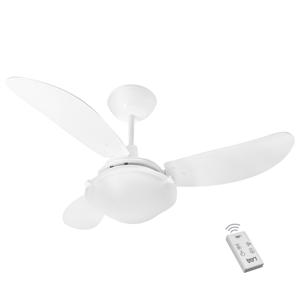 Ventilador Havaí 3 Pás 110V Branco e Controle Remoto Ventilador Havaí 3 Pás 110V Branco e Controle Remoto