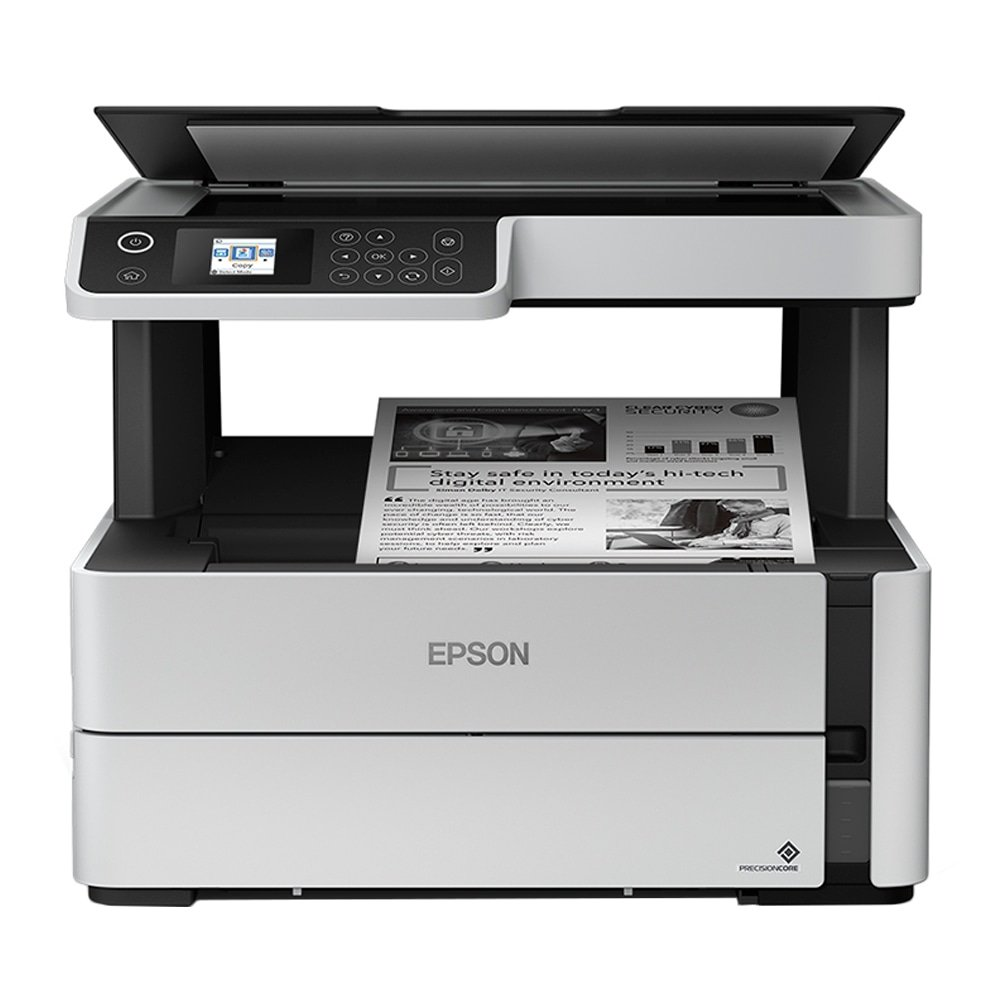 Multifuncional Epson EcoTank M2170 Tanque de Tinta Monocromática, Wi-Fi Direct, Ethernet, Fax, ADF, Branco e Bivolt Multifuncional Epson EcoTank M2170 Tanque de Tinta Monocromática, Wi-Fi Direct, Ethernet, Fax, ADF, Branco e Bivolt