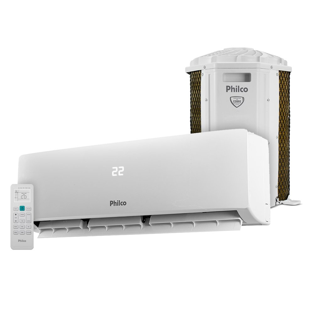 Ar Condicionado Split 9.000BTUS Philco PAC9FI - Frio, Interno+Externo, Branco, 220V Ar Condicionado Split 9.000BTUS Philco PAC9FI - Frio, Interno+Externo, Branco, 220V