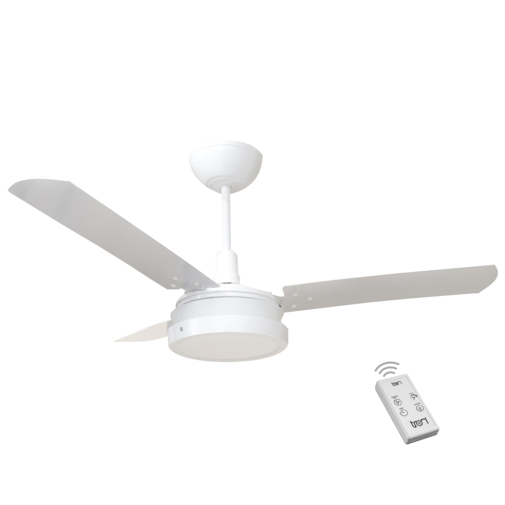 Ventilador Led Breeze Branco 110V 3 Pás Brancas e Controle Remoto Ventilador Led Breeze Branco 110V 3 Pás Brancas e Controle Remoto