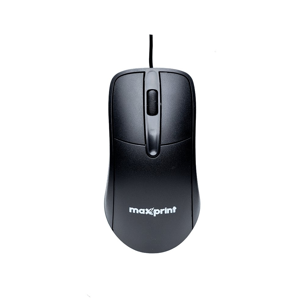 Mouse Maxprint OfficeEasy - USB 2.0, 1200DPI, Com Fio, Preto Mouse Maxprint OfficeEasy - USB 2.0, 1200DPI, Com Fio, Preto