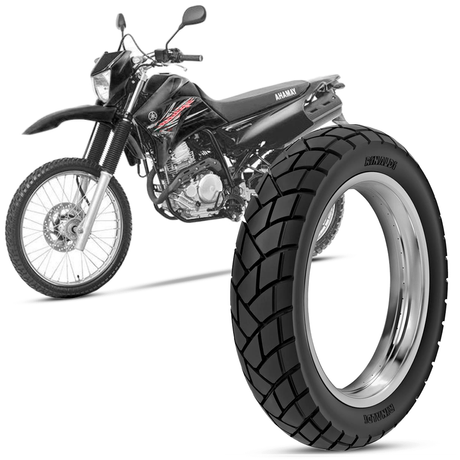 Pneu Moto Yamaha XTZ 250 Lander Rinaldi Aro 18 120/80-18 62s Traseiro R34 Pneu Moto Yamaha XTZ 250 Lander Rinaldi Aro 18 120/80-18 62s Traseiro R34