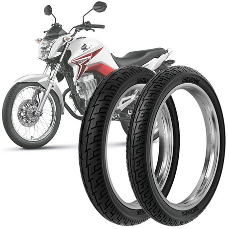 2 Pneu Moto Honda CG Titan 90/90-18 57p 2.75-18 48p BS32 2 Pneu Moto Honda CG Titan 90/90-18 57p 2.75-18 48p BS32