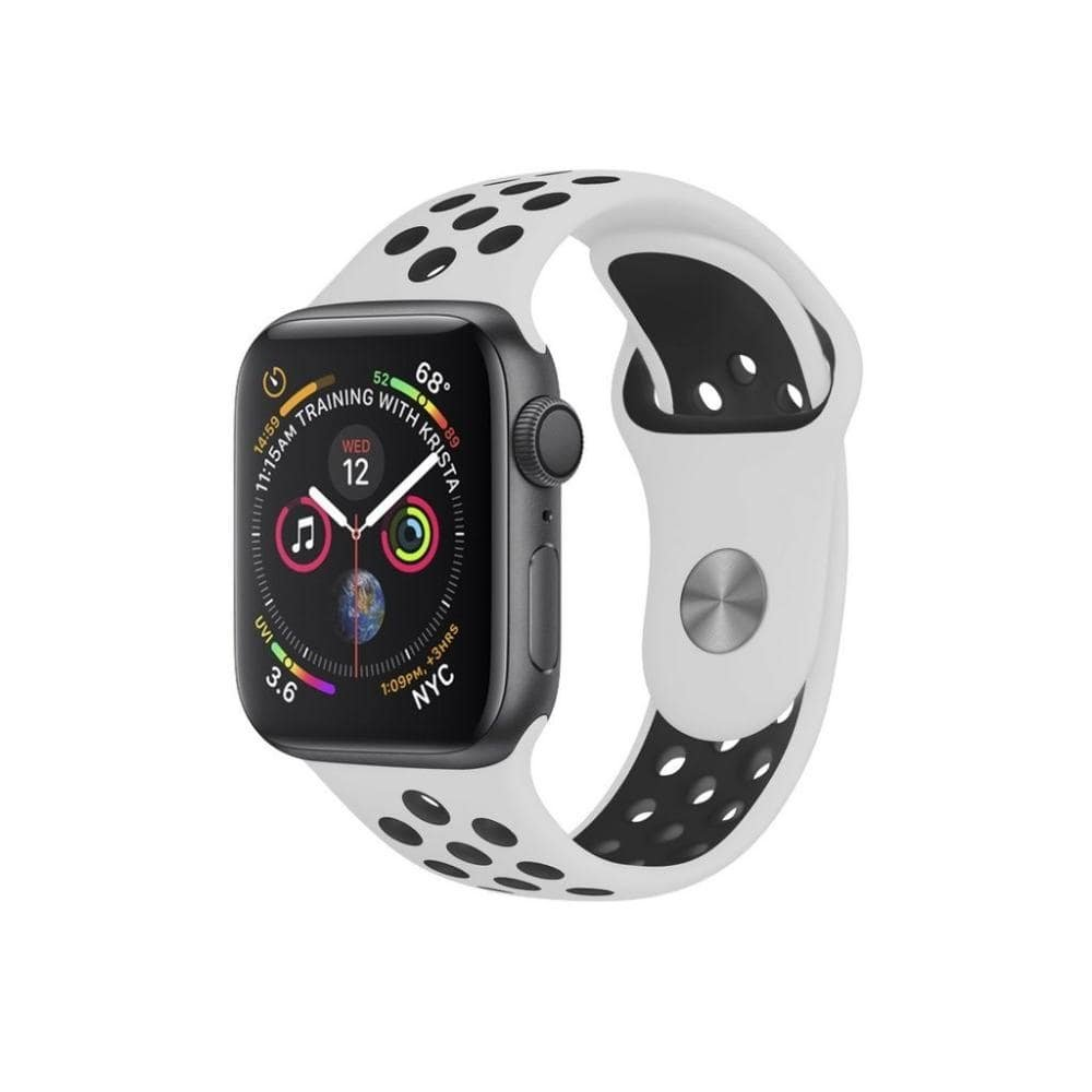 Pulseira Para Apple Watch 38mm /40mm Armor Running - Branco e Preto - Gshield Pulseira Para Apple Watch 38mm /40mm Armor Running - Branco e Preto - Gshield