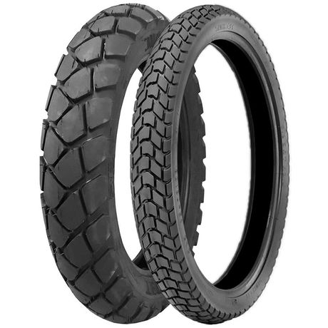 2 Pneu Moto Technic 130/80-17 65s 90/90-21 54s T&C 2 Pneu Moto Technic 130/80-17 65s 90/90-21 54s T&C