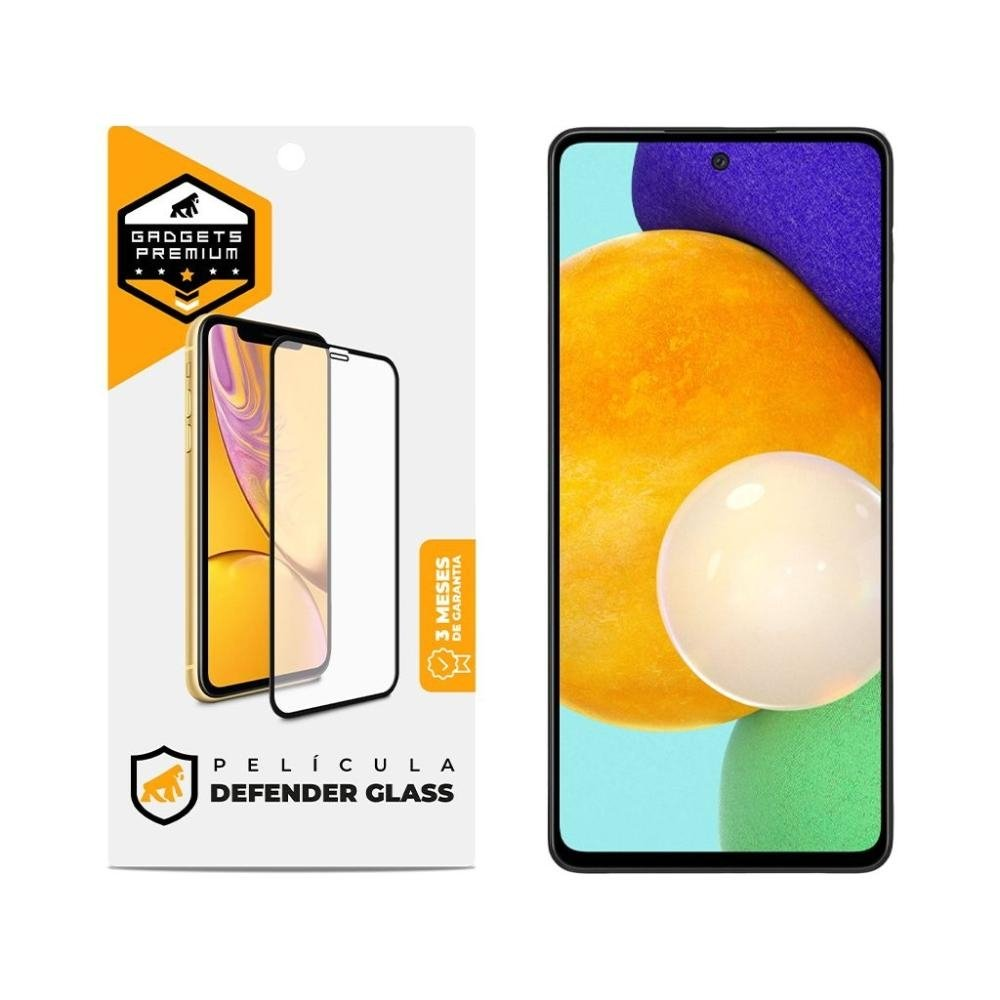 Pelicula Defender Glass para Samsung Galaxy M62 - Preta - Gshield Pelicula Defender Glass para Samsung Galaxy M62 - Preta - Gshield