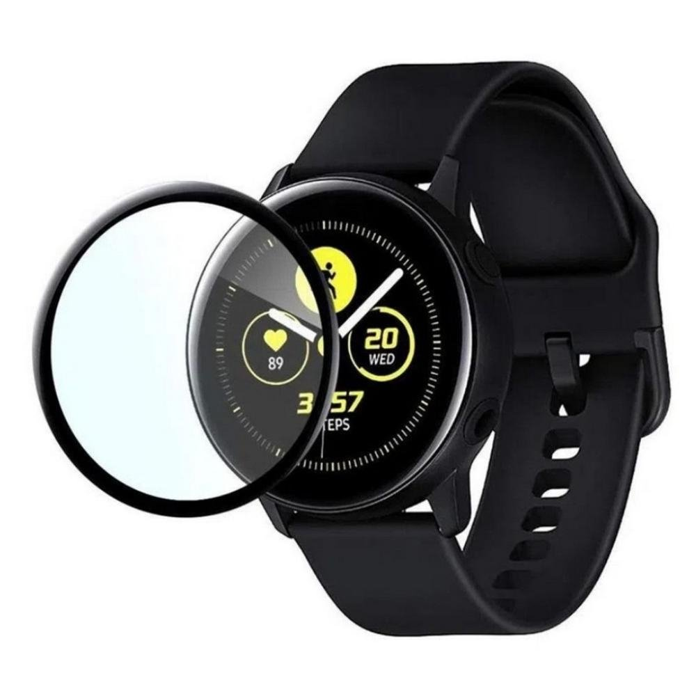 Pelicula Coverage 5D Pro Preta para Samsung Watch Active 2 44M - Gshield