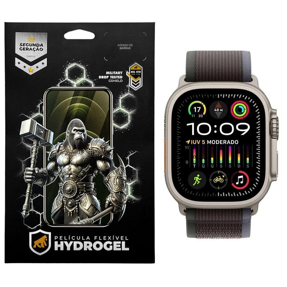 Pelicula para Apple Watch Ultra 2 49mm - Hydrogel HD - Gshield Pelicula para Apple Watch Ultra 2 49mm - Hydrogel HD - Gshield