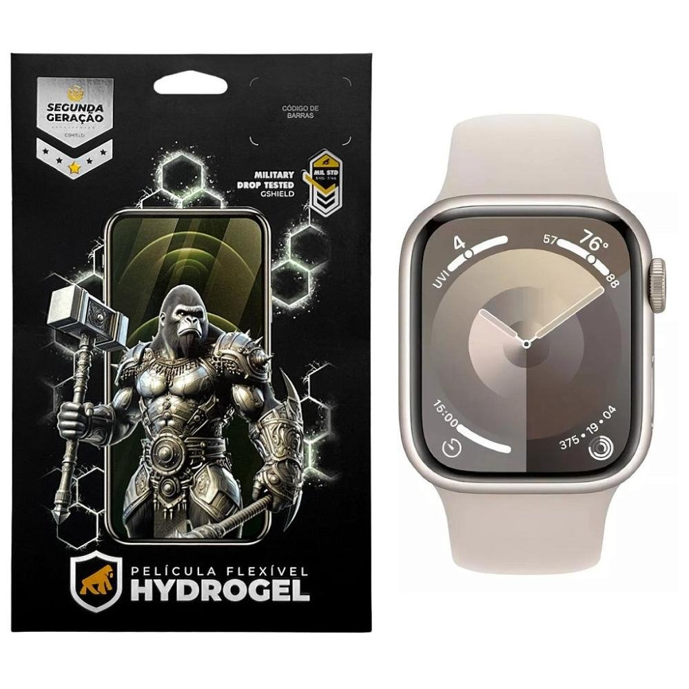 Pelicula para Apple Watch Series 9 41mm - Hydrogel HD - Gshield Pelicula para Apple Watch Series 9 41mm - Hydrogel HD - Gshield