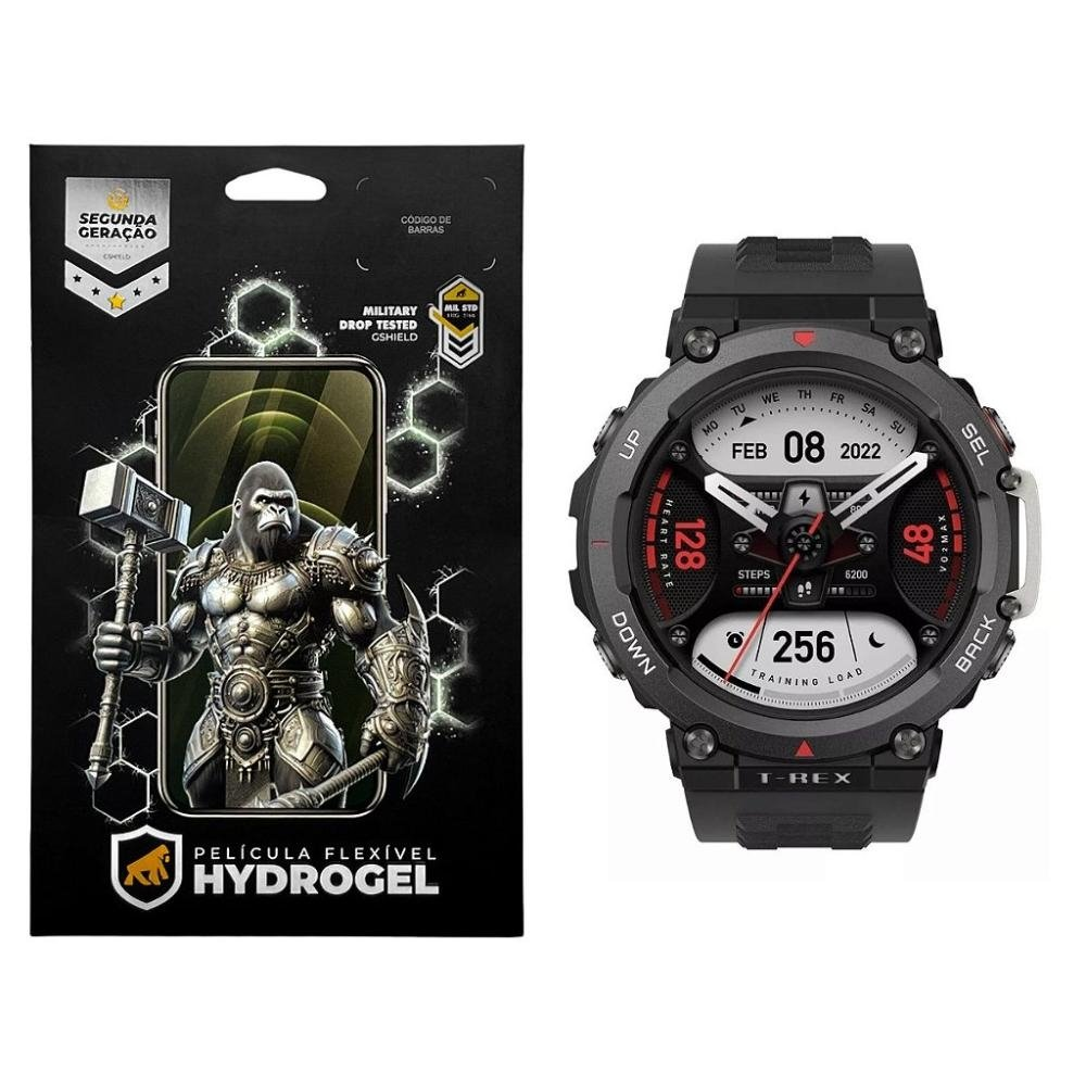 Pelicula para Amazfit T-Rex 2 - Hydrogel HD - Gshield Pelicula para Amazfit T-Rex 2 - Hydrogel HD - Gshield