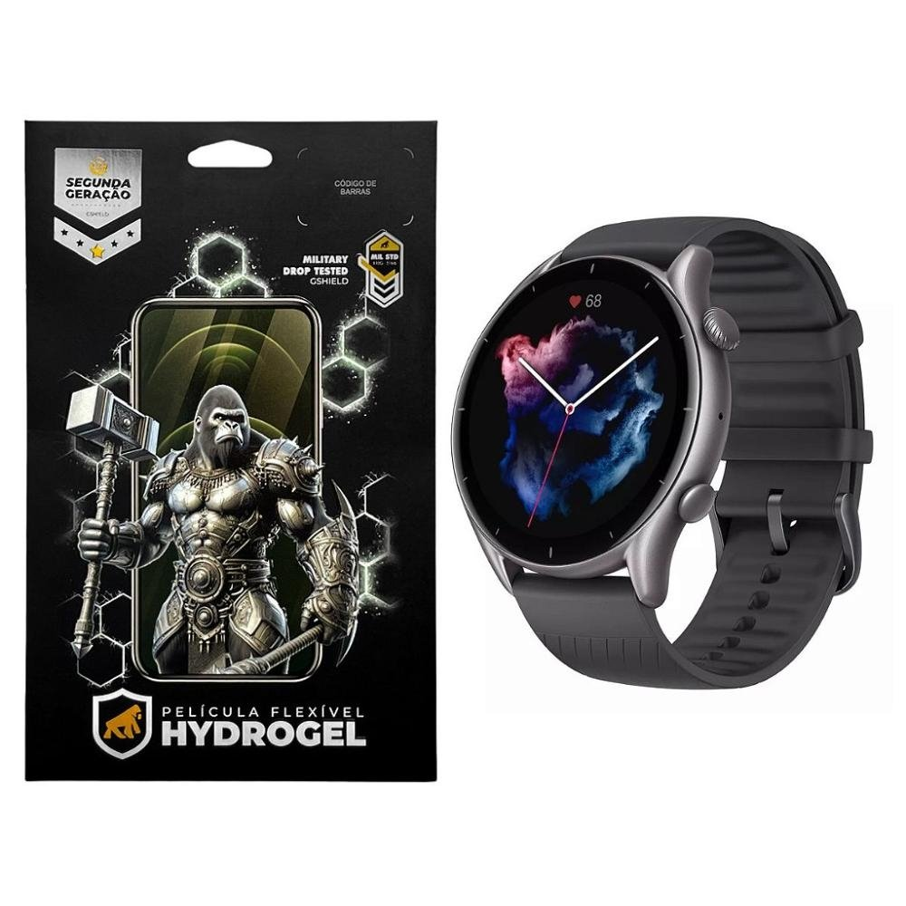 Pelicula para Amazfit GTR 4 - Hydrogel HD - Gshield Pelicula para Amazfit GTR 4 - Hydrogel HD - Gshield