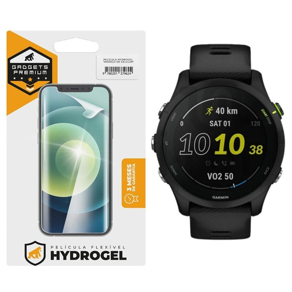 Pelicula para Garmin Forerunner 255 - Hydrogel HD - Gshield Pelicula para Garmin Forerunner 255 - Hydrogel HD - Gshield