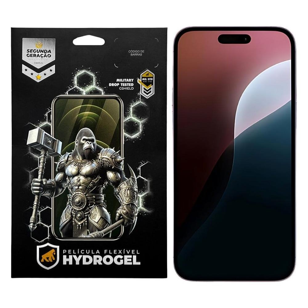 Pelicula para iPhone 16 Pro Max - Hydrogel Gamer Fosca - Gshield Pelicula para iPhone 16 Pro Max - Hydrogel Gamer Fosca - Gshield