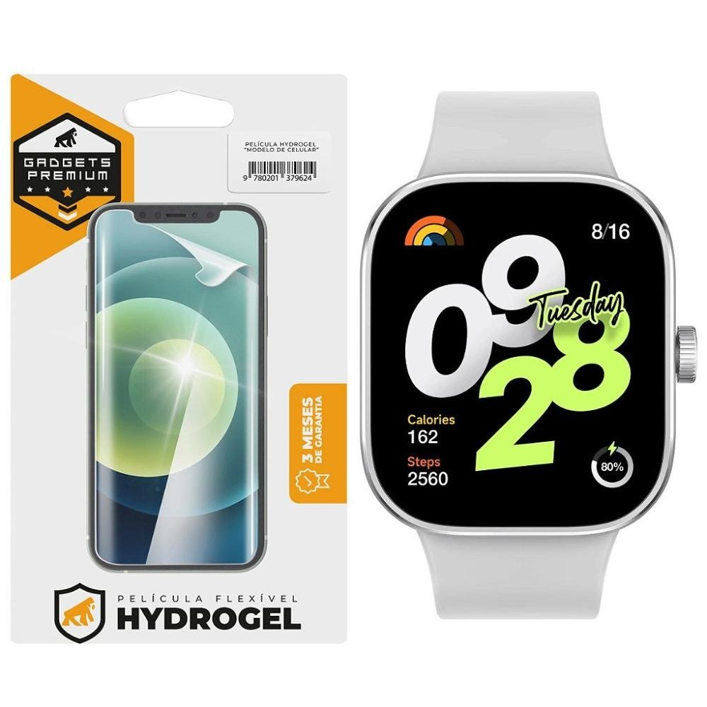 Pelicula para Redmi Watch 4 - Hydrogel HD - Gshield Pelicula para Redmi Watch 4 - Hydrogel HD - Gshield