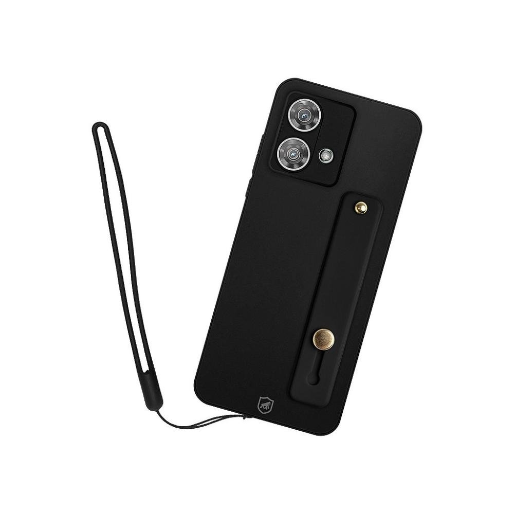 Kit Capa Silicon Veloz para Motorola Moto Edge 50 Pro + Ring Socket + Cordao - Preto - Gsh Kit Capa Silicon Veloz para Motorola Moto Edge 50 Pro + Ring Socket + Cordao - Preto - Gsh