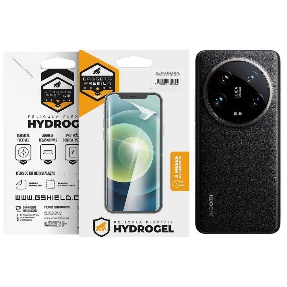 Pelicula para Xiaomi 14 Ultra - Traseira Hydrogel HD - Gshield Pelicula para Xiaomi 14 Ultra - Traseira Hydrogel HD - Gshield