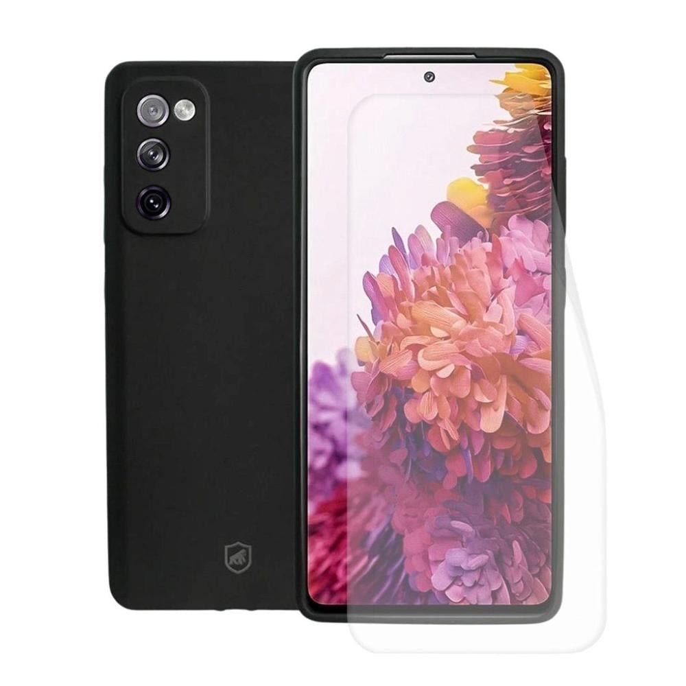 Kit Capa case capinha Silicon Veloz e Pelicula Hydrogel HD para Samsung Galaxy S20 FE - Gs Kit Capa case capinha Silicon Veloz e Pelicula Hydrogel HD para Samsung Galaxy S20 FE - Gs