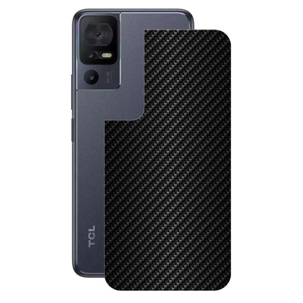 Pelicula para TCL 40 SE - Traseira de Fibra de Carbono Preta - Gshield Pelicula para TCL 40 SE - Traseira de Fibra de Carbono Preta - Gshield