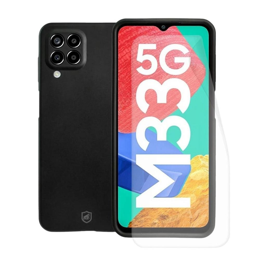 Kit Capa case capinha Silicon Veloz e Pelicula Hydrogel HD para Samsung Galaxy M33 - Gshie Kit Capa case capinha Silicon Veloz e Pelicula Hydrogel HD para Samsung Galaxy M33 - Gshie