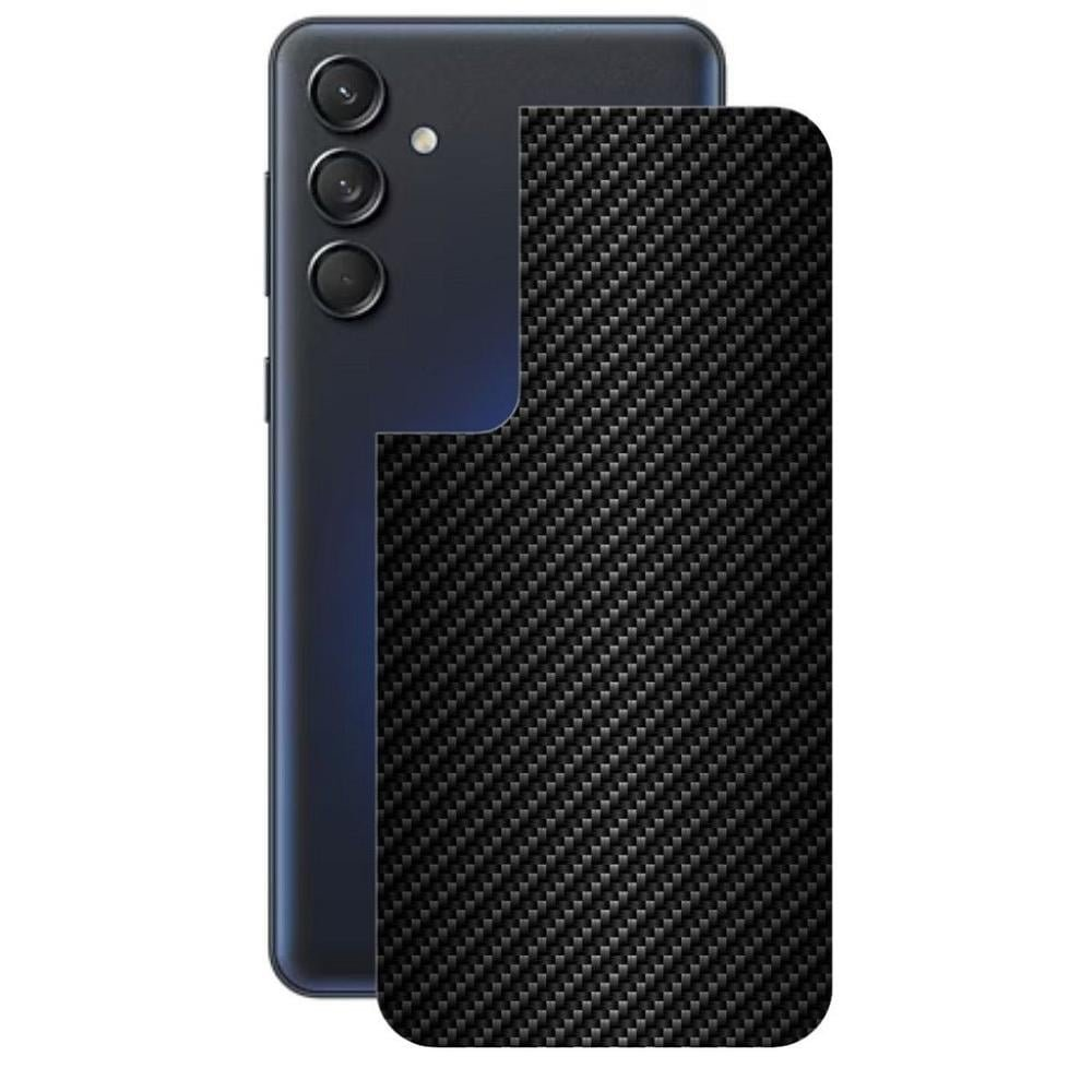 Pelicula para Samsung Galaxy M55 5G - Traseira de Fibra de Carbono Preta - Gshield Pelicula para Samsung Galaxy M55 5G - Traseira de Fibra de Carbono Preta - Gshield
