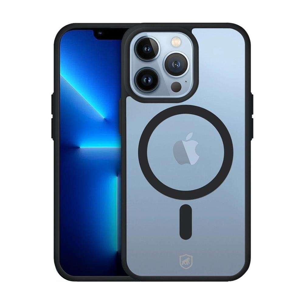 Capa case capinha MagSafe para iPhone 13 Pro - Preta - Gshield Capa case capinha MagSafe para iPhone 13 Pro - Preta - Gshield