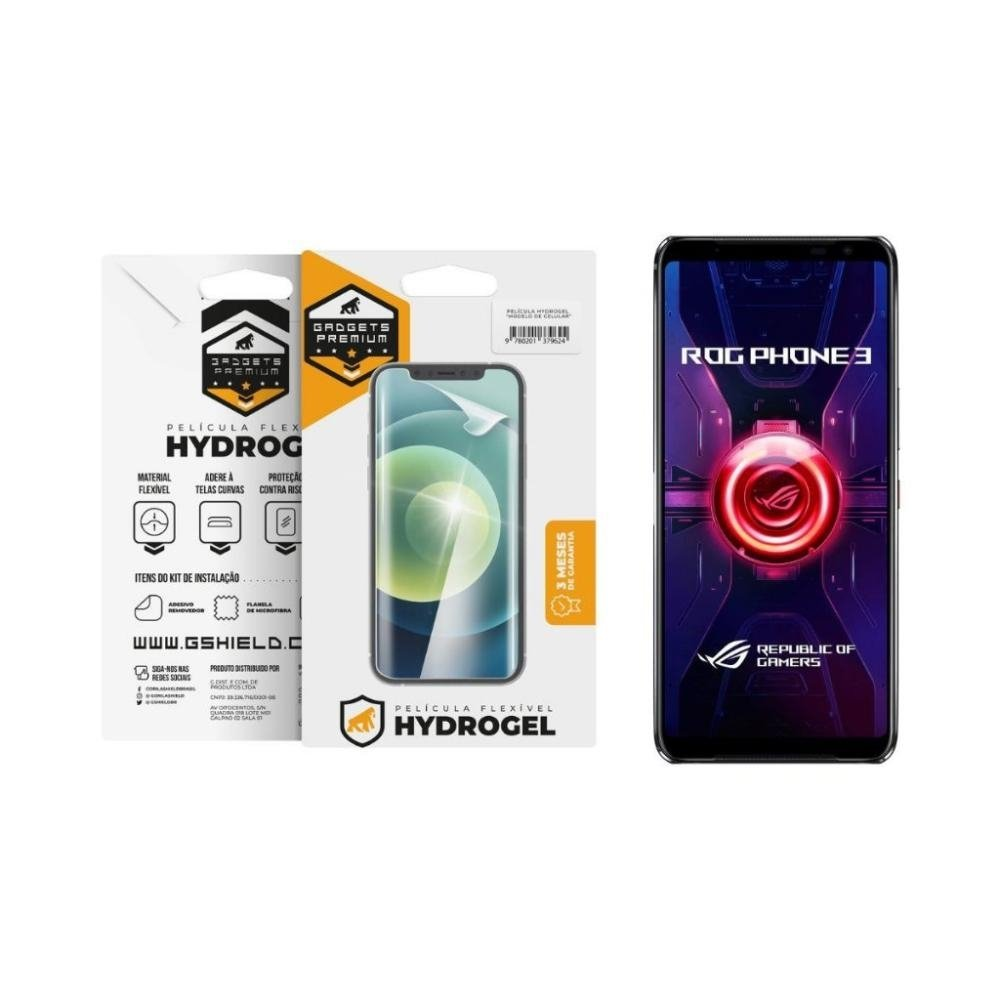 Pelicula para Asus Rog Phone 3 - Hydrogel Gamer Fosca - Gshield Pelicula para Asus Rog Phone 3 - Hydrogel Gamer Fosca - Gshield