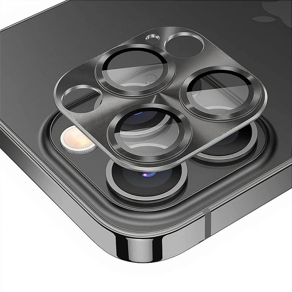 Protetor de Lente de Camera de Aluminio para iPhone 13 Pro - Preta - Gshield