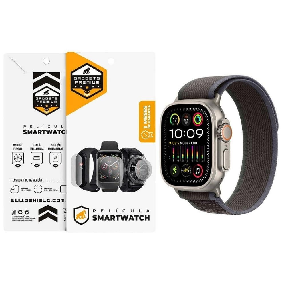 Pelicula para Apple Watch 49mm - Nano Gel Dupla - Gshield Pelicula para Apple Watch 49mm - Nano Gel Dupla - Gshield