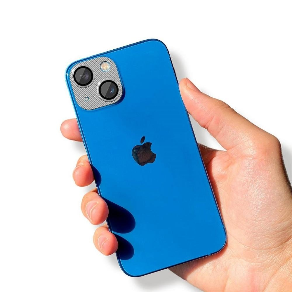 Protetor de lente de camera de aluminio para iPhone 14 - Prata - Gshield Protetor de lente de camera de aluminio para iPhone 14 - Prata - Gshield